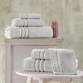 thumbnail image 6 of Hawmam Linen Silver Hand Towels - 8-Pack Quick Dry Bathroom Towels, 16' x 29', Soft Luxury 100% Turkish Cotton, Highly Absorbent, Low Lint, Eco Friendly, Hotel Quality for Spa, Gym, College Dorm, 6 of 7