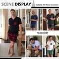 thumbnail image 2 of Iceglad Men's Pajamas Set Long Sleeve Sleepwear with Pockets Comfortable Lightweight Pjs Sets for Men, 2 of 7