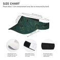 thumbnail image 4 of ZNDUO Sun Visor Hat,Sports Sun Visor Hats Polyester Twill Ball Adjustable Sun Caps for Men Women-Green Vintage Leaves Pattern, 4 of 8