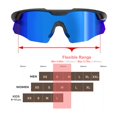 thumbnail image 3 of Gafas de Sol ER00 S598 Envolventes para Béisbol para Niños y Mujeres, 3 of 9