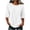 #09 White 【Mix, Match & Rotate: Stock Up on Daily Colors】, variant on Womens Casual Tops, Crew Neck Mid Sleeve Curved Hem Solid Shirts, Summer Beach Vacation Wear, Trendy Tops for Women | VerBelle,Army Green L