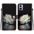 thumbnail image 2 of Compatible with Motorola Moto Edge 30 Neo Flower Painted PU Leather Wallet Case with Card Slots Cover, 2 of 5
