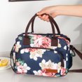 thumbnail image 4 of Bolsa de almuerzo aislada con correa para el hombro para mujeres, hombres y niños, grande y reutilizable, asa, bolsa de viaje congelable para el trabajo y la escuela y organizador de preparación de co, 4 of 4