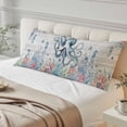 thumbnail image 4 of Coastal Octopus Body Pillow Covers 20"x54", Beach Nautical Ocean Coral Seahorse Vintage Soft Brushed Microfiber Breathable Throw Pillow Covers, Pillowcase with Zipper for Couch Sofa Bedroom, 4 of 9