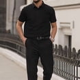 thumbnail image 6 of Capri Polo Shirts Men Breeze Short Sleeve Casual Collared Golf Shirt Lightweight Stretch Quick Dry Textured Summer Polo, 6 of 7