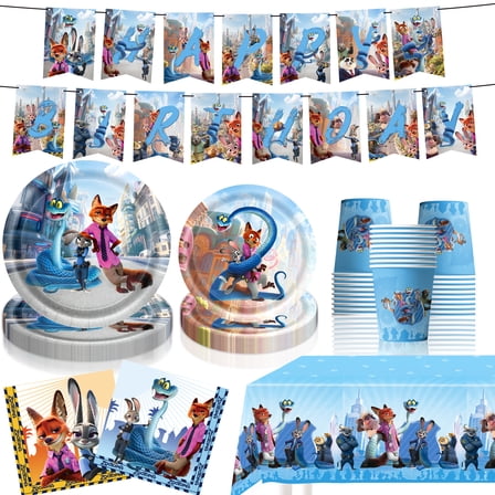 Zootopia 2 Party Supplies, Theme Decorations