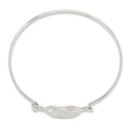 thumbnail image 2 of White Sterling Silver bracelet Bangle 3 mm Mutli-circle, 2 of 3