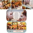 thumbnail image 2 of Qiilu DIY Miniature DollHouse Kit With LED Handmade House Kits Gift Kid Game Toy, 2 of 8