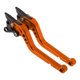 thumbnail image 1 of Palancas de freno y embrague largas únicas para Ducati 996/998/B/S/R 1999-2003, ajustables en 6 posiciones, palanca de freno de manillar de motocicleta de aleación de aluminio naranja, 1 par, 1 of 7