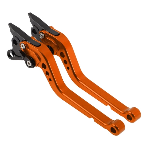 Palancas de freno y embrague largas únicas para Ducati 996/998/B/S/R 1999-2003, ajustables en 6 posiciones, palanca de freno de manillar de motocicleta de aleación de aluminio naranja, 1 par