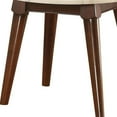 thumbnail image 4 of 22" Walnut And White Faux Marble Round End Table, 4 of 7