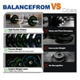 thumbnail image 6 of BalanceFrom Olympic Bumper Plate Weight Plate with Steel Hub, Black, 160 lbs Set, 6 of 9