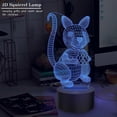 thumbnail image 2 of Squirrel 3D Illusion Lamp Touch Sensor LED Night Light, 2 of 5