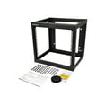 thumbnail image 2 of StarTech.com 9U 19 Pouces Wall Mount Network Rack 17 Pouces Deep 2 Post Open Frame for Server Room/Data/AV/IT/Communication/Computer Equipment/Patch Panel w/ Cage Nuts/Screws Hook/Loop 175lb Capacity 9U - Wallmount Server Rack (RK919WALLO) - Cadre Ouvert - 2 Poteaux - Montable au Mur - Noir - - - 19 Pouces, 2 of 2