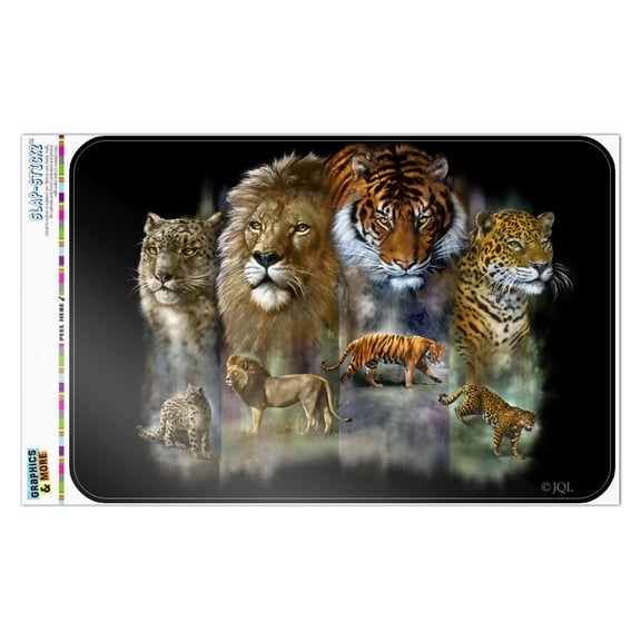 Lion Tiger Snow Leopard Big Cats Home Business Office Sign