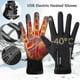 thumbnail image 1 of Usb Electric Heated Gloves Winter Warm Mittens Non-slip Touch Screen Bike Cycling Gloves, 1 of 5