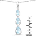 thumbnail image 3 of Genuine Pears Blue Topaz Pendant in Sterling Silver, 3 of 3