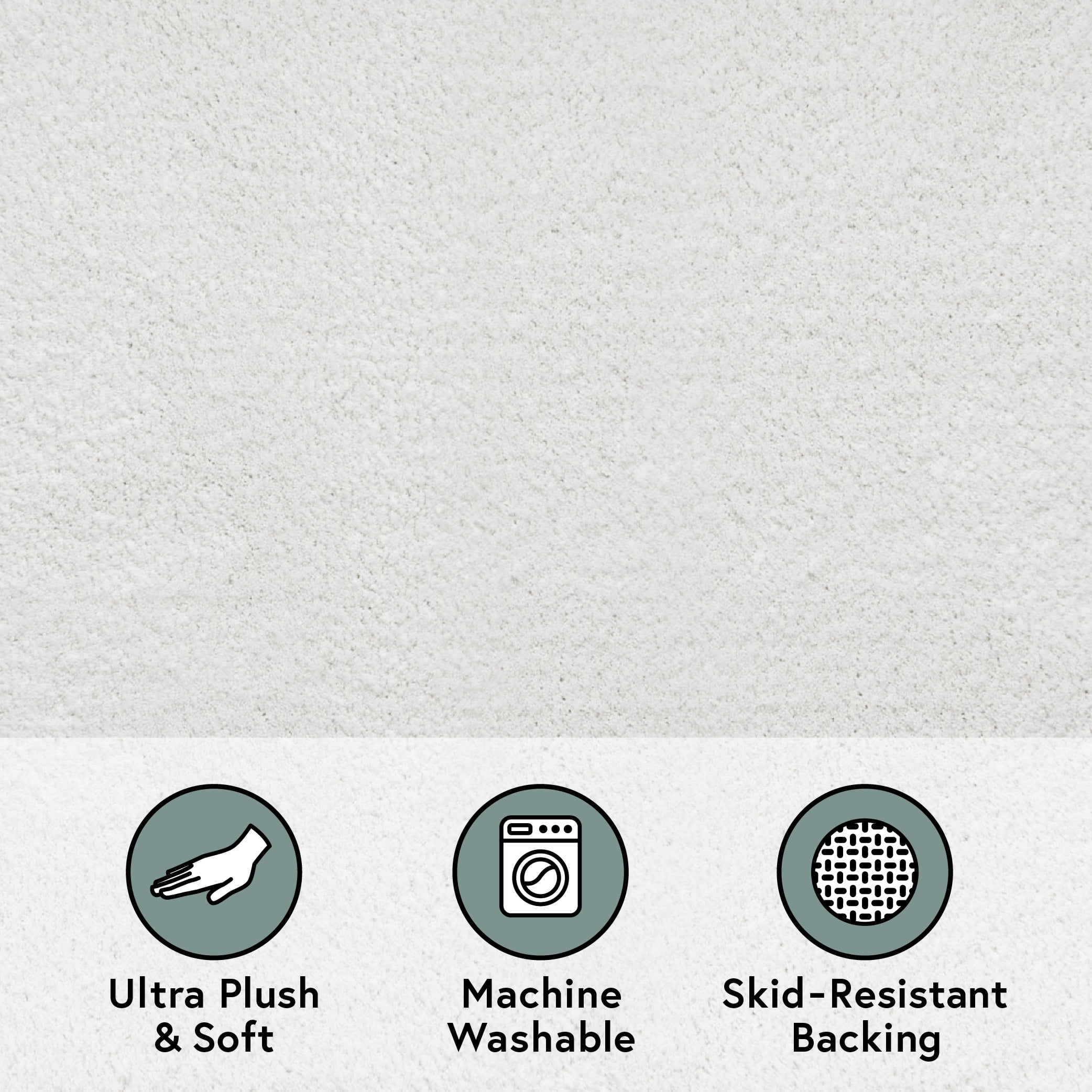 Tapis de bain ultra doux en polyester Better Homes & Gardens, 20 x 34 po, Blanc Arctique procure une sensation moelleuse et confortable