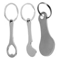 thumbnail image 5 of WRISTBIQUE 3Pcs Shopping Trolley Token Keychain Ornament Silver Metal for present Giving and Daily Use, 5 of 8