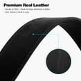thumbnail image 4 of Plutus Pet Genuine Leather Dog Collar – Adjustable Pet Collar with Quick Release Metal Buckle, Soft Real Leather for Small Medium Large Dogs, Heavy Duty & Skin-Friendly (Black, S), 4 of 10
