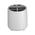 thumbnail image 3 of Abbracc Utensil Holder Cutlery Rack Storage with Removable Drain Tray Countertop Utensil white gray, 3 of 8