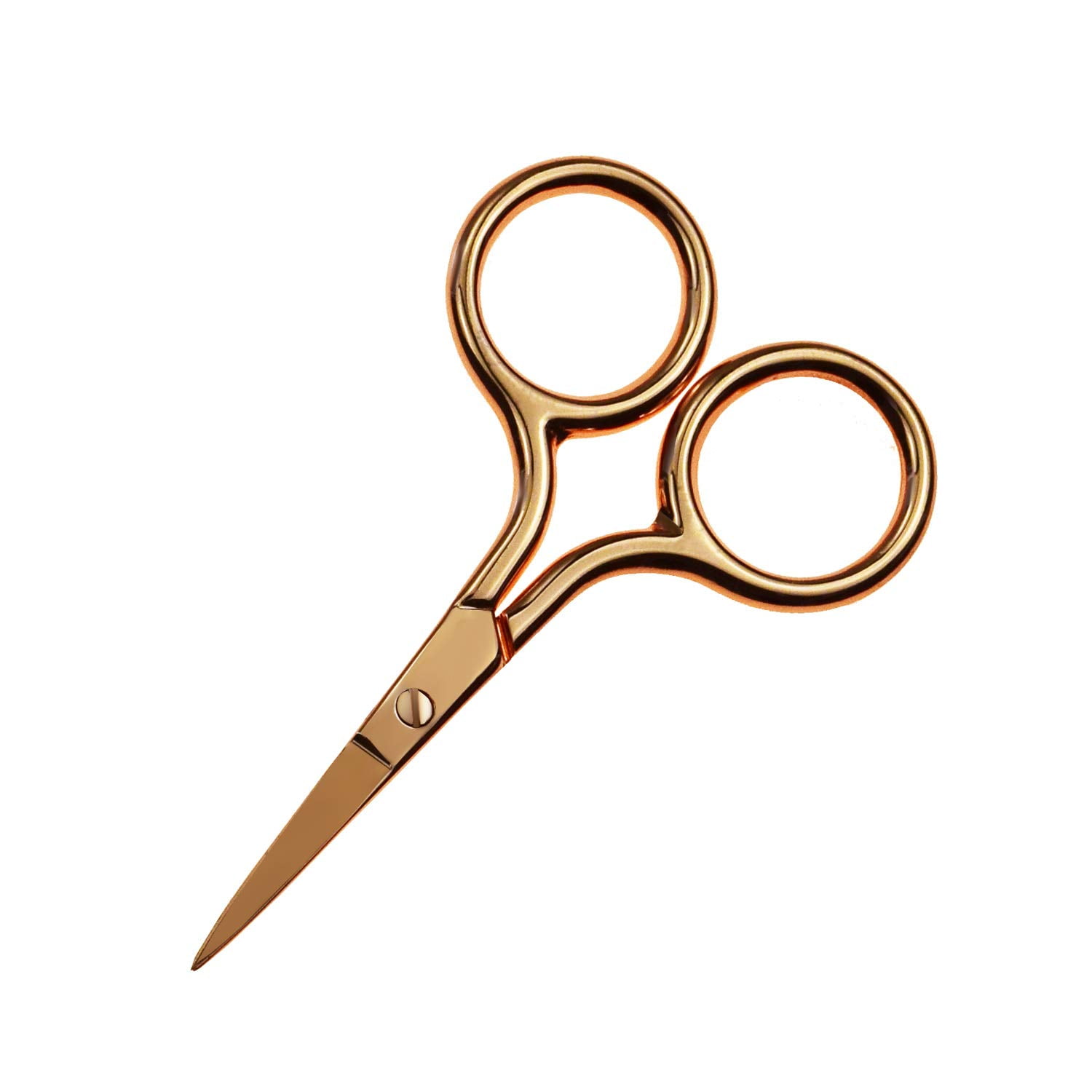 Facial Hair Scissors,Curved and Rounded Facial Hair Scissors Nose Hair