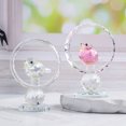 thumbnail image 2 of WYZCTTD Crystal Bird Figurines, Collectible Glass Bird in Hoop Statue Table Centerpiece, Decorative Sparkly Animal Sculpture for Home Office Decor, 2 of 5