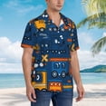 thumbnail image 2 of Lsque Funny Steam Train pattern Hawaiian Shirt for Men, Unisex Summer Beach Casual Short Sleeve Button Down Shirts-XX-Large, 2 of 9