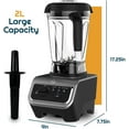 thumbnail image 2 of iCucina Commercial High Speed Blender, 64 oz, Professional Smoothie Blender For Frozen Fruit, Ice Crushing Mixer, Soup Maker, Licuadora, 2 of 6