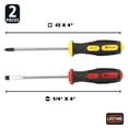 thumbnail image 2 of GreatNeck Screwdriver Set with Cushion Grip & Magnetic Tip, 2 Piece Set, 2 of 7