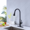 thumbnail image 5 of Pull Out Kitchen Faucet, Solid Brass Single Handle Kitchen Faucet, 5 of 8