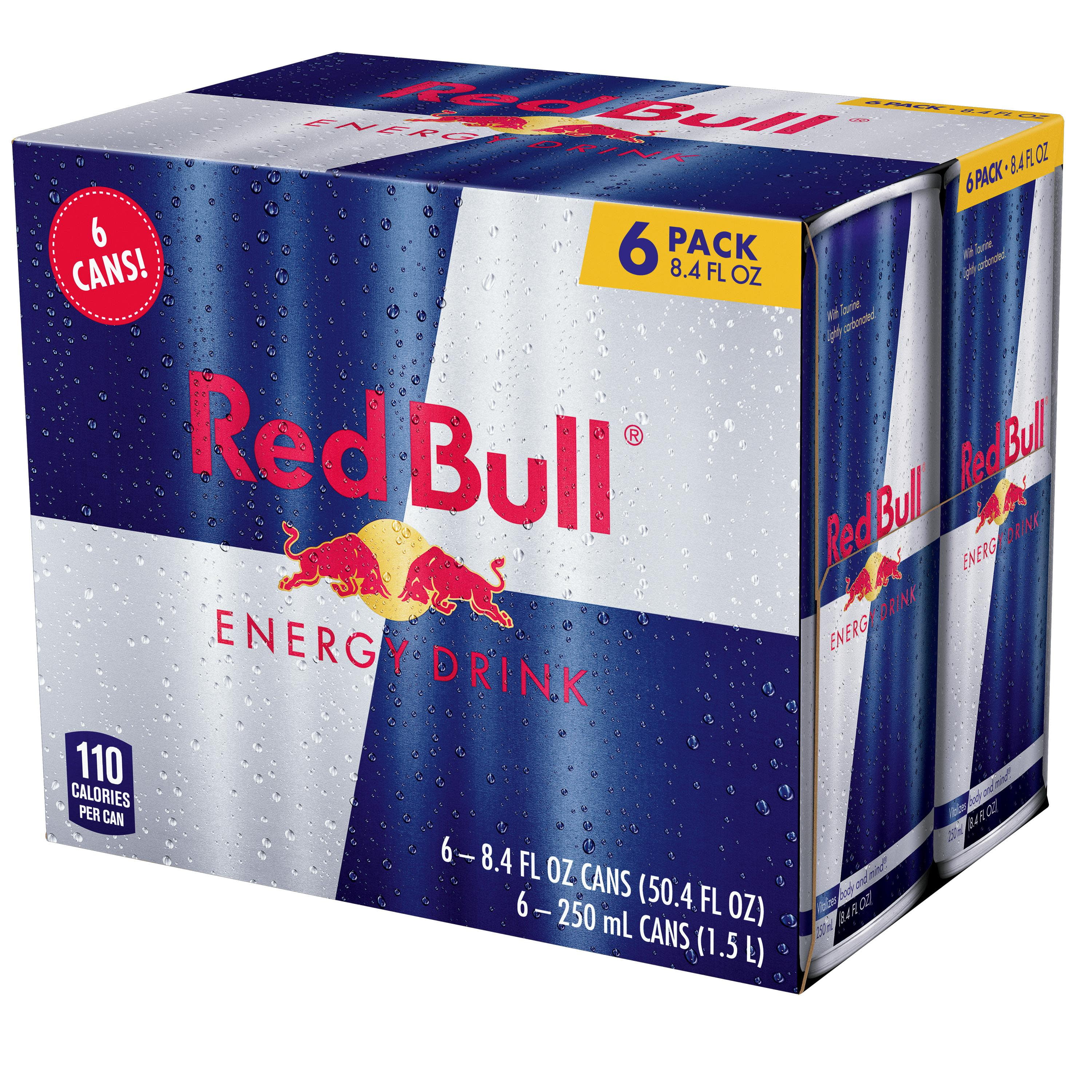 Red Bull 6-pack - Energy drinks for grocery retail - Walmart