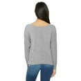 thumbnail image 2 of Ladies' Flowy Long-Sleeve Off Shoulder T-Shirt, 2 of 3