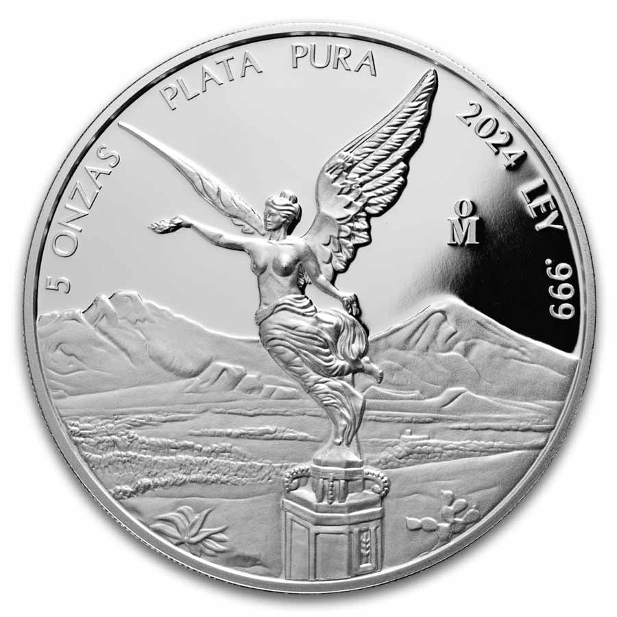 2024 Mexico 5 oz Silver Libertad Proof (In Capsule)