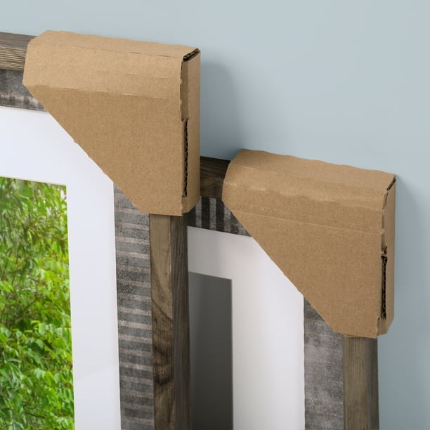Pen+Gear Corrugated Corners, 4 in x 4 in, Kraft, 16 Count