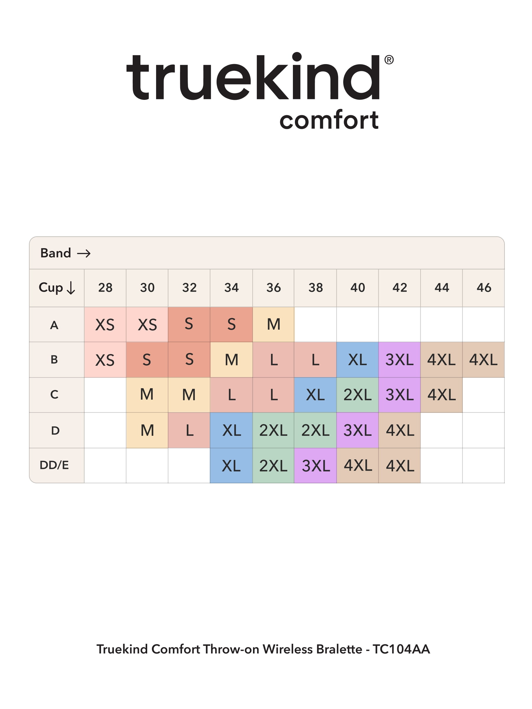 Truekind Comfort Throw-On Wireless Bra for Women – Seamless Pull-On Bra with Wide Straps & No Hooks for Everyday Comfort, Sizes S to 4XL