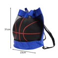 thumbnail image 5 of Sijiali Mochila De Baloncesto Media Red Con Cordón Boca Almacenamiento Bola Portátil Correas Ajustables Mochila Para Deportes, 5 of 5
