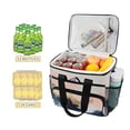thumbnail image 2 of FORMRS Insulated Cooler Bag 24 Cans Capacity Soft Leakproof Lunch Box with Side Pockets, Abstract Landscape, 2 of 7