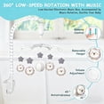 thumbnail image 3 of XUEYU Animals Baby Mobile Toy- Baby Mobile with 15 Lullabies for Boys & Girls,Lion White, 3 of 5