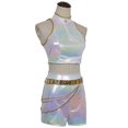 thumbnail image 4 of Demon Hunters Rumi Cosplay Costume Set White Halloween Party Fancy Dress for Womens A.., 4 of 5