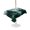 Blue, Teal, White, variant on Outdoor Tablecloth with Umbrella Hole for Patio/Picnic/Party/Camping, Black Forest Waterproof Table Cloth Round Cover Washable, Nature Mountain Pine Tree Vintage (Dia 54")