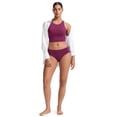 thumbnail image 3 of CRZ YOGA Racerback Bikini Tops for Women Padded High Neck Modest Swim Sports Bathing Bra, 3 of 8