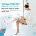 thumbnail image 5 of Waterproof XL Leg Shower Covers ~ Cast Shower Covers for Leg ~ Cast Covers for Shower Leg ~ Over 40 Inches of Coverage, 5 of 7