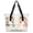 Multicolor 1, variant on Mountain Tote Bag for Women, Lightweight Waterproof Large Shoulder Handbag with Zipper for Travel Gym Work Shopping, Black and White Forest Nature