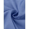 thumbnail image 4 of Unique Bargains Chemise en Denim Chambray à Manches Courtes pour Femmes Bleu Profond L, 4 of 5