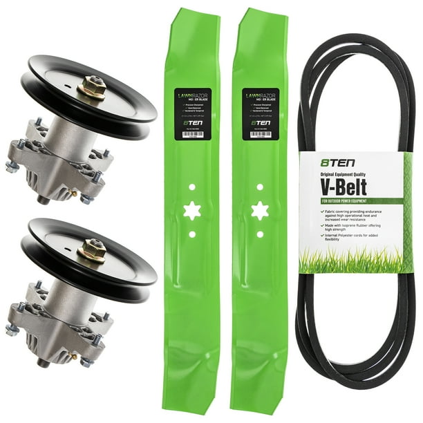 8TEN Deck Blade Spindle Belt Kit for Cub Cadet MTD LT1042 LT1040 942