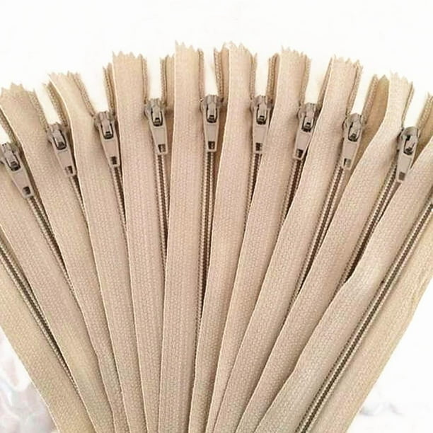 10 Uds. (4/6/7/8/10/12/14/16/20/22/24 pulgadas) mezcla de cremallera de nailon, artesano de alcantarillado a medida y FGDQRS Tan Jianjun unisex