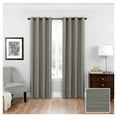 thumbnail image 2 of Eclipse Bryson Thermaweave 100% Room Darkening 52 x 84 Curtain Panel in Grey, 2 of 6