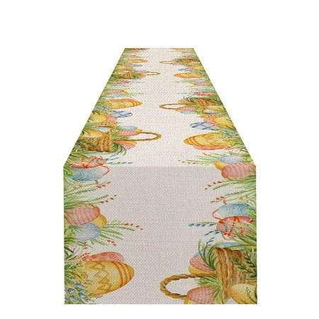 

Easter Gift Grass Table Artificial Grass Tabletop Easter Table Flag Linen Sturdy And Durable Table Runner Digital Printed Western Placemat