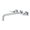 Polished Chrome, variant on Kingston Brass KS6050DL Concord Two-Handle 3-Hole Wall Mount Roman Tub Faucet in Matte Black